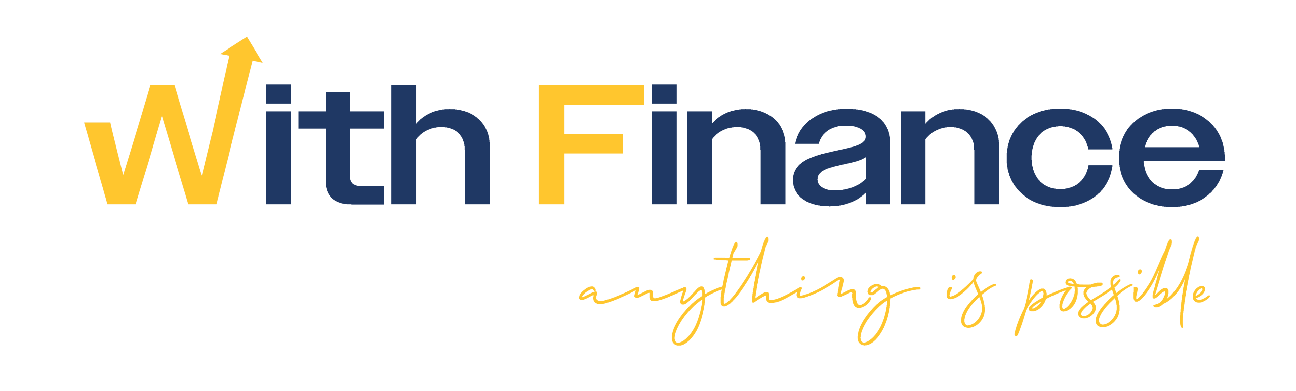 With Finance Logo Navy Yellow